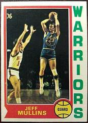 Jeff Mullins #123 Basketball Cards 1974 Topps Prices