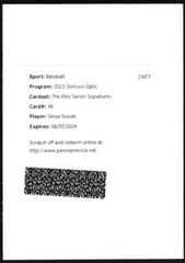 Seiya Suzuki #ESS-SS Baseball Cards 2022 Panini Donruss Optic Elite Series Signatures Prices