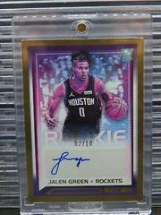 Jalen Green [Gold] Basketball Cards 2021 Panini Recon Rookie Signatures Prices