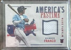 Wander Franco [Red] #APS-WF Baseball Cards 2022 Panini Chronicles America's Pastime Swatches Prices