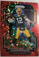 Aaron Rodgers [Red Prizm] #138 Football Cards 2021 Panini Prizm No Huddle Prices