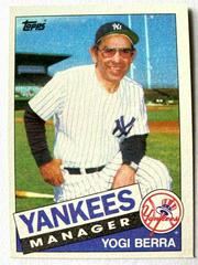 Yogi Berra #155 Baseball Cards 1985 Topps Prices