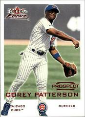 Corey Patterson #219 Baseball Cards 2001 Fleer Focus Prices