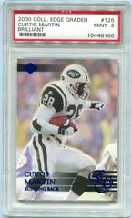 Curtis Martin [Brilliant] #126 Football Cards 2000 Collector's Edge Graded Prices