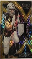 Maxx Crosby [Gold] #SS-36 Football Cards 2022 Panini Select Swatches Prizm Prices