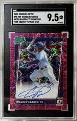 Wander Franco [Pink Velocity] #RPS-WF Baseball Cards 2021 Panini Donruss Optic Rated Prospect Signatures Prices