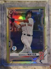 Marcelo Mayer [Yellow Foil] #BD-174 Baseball Cards 2021 Bowman Draft 1st Edition Prices