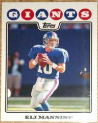 Eli Manning #21 Football Cards 2008 Topps Prices