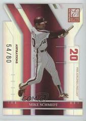 Mike Schmidt #191 Baseball Cards 2004 Donruss Elite Prices