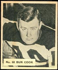 Bun Cook #68 Hockey Cards 1937 V356 World Wide Gum Prices