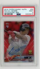 Rafael Devers [Autograph Red] #RD Baseball Cards 2018 Topps Clearly Authentic Prices