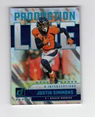 Justin Simmons [Lava] #PDL-20 Football Cards 2023 Panini Donruss Production Line Prices