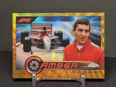 Ayrton Senna [Gold Wave Refractor] #CAM-AS Racing Cards 2023 Topps Chrome Formula 1 Camber Prices