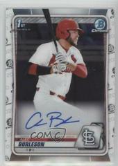Alec Burleson #CDA-AB Baseball Cards 2020 Bowman Draft Picks Chrome Autographs Prices