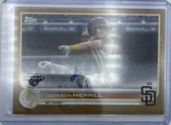 Jackson Merrill [Autograph Gold] #PD-103 Baseball Cards 2022 Topps Pro Debut Prices