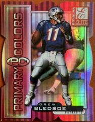 Drew Bledsoe [Red Die Cut] Football Cards 1999 Panini Donruss Elite Primary Colors Prices