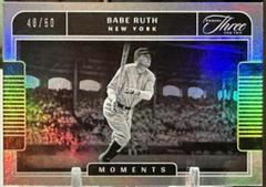 Babe Ruth [Holo Gold] Baseball Cards 2022 Panini Three and Two Moments Prices