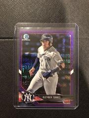 Gleyber Torres [Gray Jersey Purple Refractor] Baseball Cards 2018 Bowman Mega Box Chrome Prices