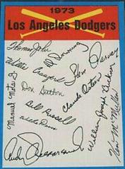 Los Angeles Dodgers Baseball Cards 1973 Topps Team Checklist Prices