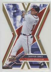 Chipper Jones [Die Cut Gold] Baseball Cards 2008 Upper Deck X Prices