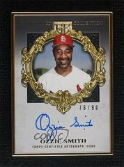 Ozzie Smith Baseball Cards 2022 Topps Gilded Collection Gold Framed Hall of Famer Autographs Prices
