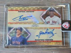 Rafael Devers, Masataka Yoshida [Superfractor] Baseball Cards 2023 Topps Chrome Update Dual Autographs Prices
