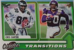 Cris Carter [Green] #T-11 Football Cards 2022 Panini Classics Transitions Prices