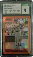 Derek Jeter [Orange Refractor] #65 Baseball Cards 2006 Bowman Chrome Prices