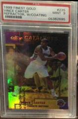 Vince Carter [Gold Refractor w/ Coating] Basketball Cards 1999 Finest Prices
