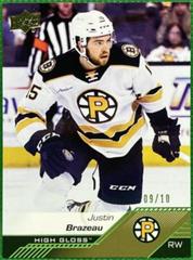Justin Brazeau [High Gloss] #69 Hockey Cards 2022 Upper Deck AHL Prices