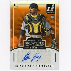 Elias Diaz [Orange] #SGS-ED Baseball Cards 2016 Panini Donruss Signature Series Prices