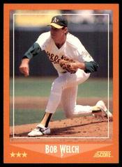 Bob Welch #15T Baseball Cards 1988 Score Traded Prices
