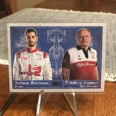 Antonio Giovinazzi, Frederic Vasseur #D-10 Racing Cards 2021 Topps Formula 1 Debrief Prices