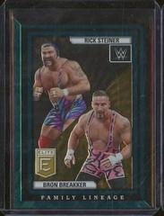 Rick Steiner / Bron Breakker [Teal] Wrestling Cards 2023 Donruss Elite WWE Family Lineage Prices