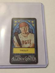 Mike Trout [Mini Exclusive Stained Glass] Baseball Cards 2022 Topps Allen & Ginter Prices