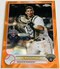 Endy Rodriguez [Orange Lava Refractor] Baseball Cards 2022 Topps Pro Debut Chrome Prices
