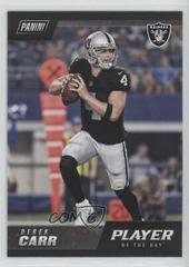 Derek Carr Football Cards 2018 Panini Player of the Day Prices