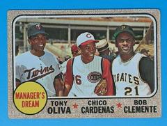 Manager's Dream [Oliva, Cardenas, Clemente] Baseball Cards 1968 Topps Prices