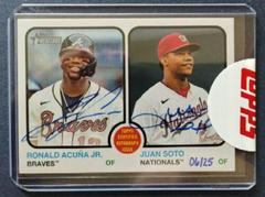 Ronald Acuna Jr. , Juan Soto #RODA-AS Baseball Cards 2022 Topps Heritage Real One Dual Autographs Prices