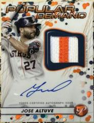 Jose Altuve [Orange] Baseball Cards 2023 Topps Pristine Popular Demand Autograph Relic Prices