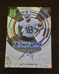 Justin Shorter [Black] #TC-JSH Football Cards 2023 Panini Donruss Elite Turn of the Century Autographs Prices