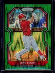 Mike Trout [Forest Green Flash Prizm] #173 Baseball Cards 2021 Panini Prizm Prices