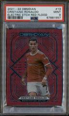 Cristiano Ronaldo [Electric Etch Red Flood] Soccer Cards 2021 Panini Obsidian Prices