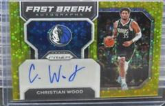 Christian Wood [Gold] #FB-CWM Basketball Cards 2022 Panini Prizm Fast Break Autographs Prices