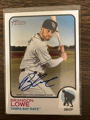 Brandon Lowe #ROA-BL Baseball Cards 2022 Topps Heritage Real One Autographs Prices