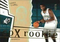 James Lang [Spectrum] #148 Basketball Cards 2003 Spx Prices