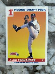 Alex Fernandez Baseball Cards 1991 Score Prices