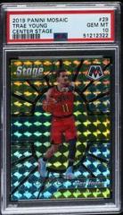 Trae Young #29 Basketball Cards 2019 Panini Mosaic Center Stage Prices