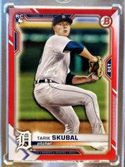Tarik Skubal [Red] #11 Baseball Cards 2021 Bowman Prices