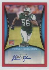 Vernon Gholston [Autograph Red Refractor] #BC109 Football Cards 2008 Bowman Chrome Prices